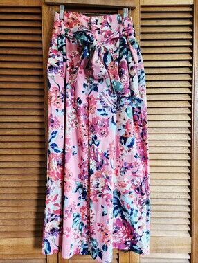 Zara Floral Wide Leg Pants